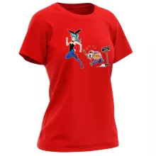Master Roshi Women T-shirt “Master Roshi and Bulma” – Dragon Ball parody