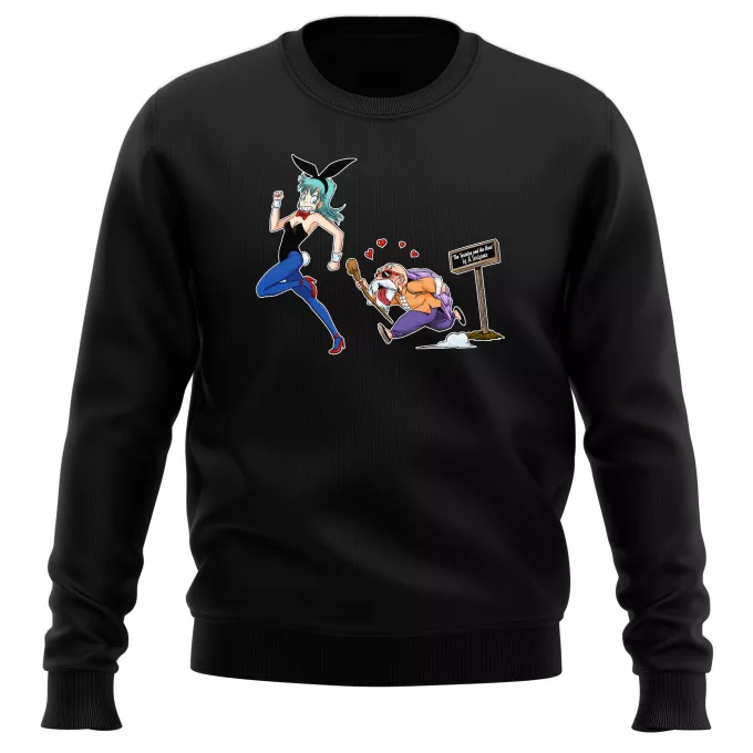 Pullovers Parody of Dragon Ball Master Roshi and Bulma