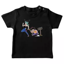 Master Roshi Baby's T-shirt “Master Roshi and Bulma” – Dragon Ball parody
