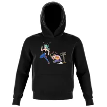 Master Roshi Kids Hoodie “Master Roshi and Bulma” – Dragon Ball parody