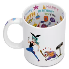 Master Roshi Mug “Master Roshi and Bulma” – Dragon Ball parody