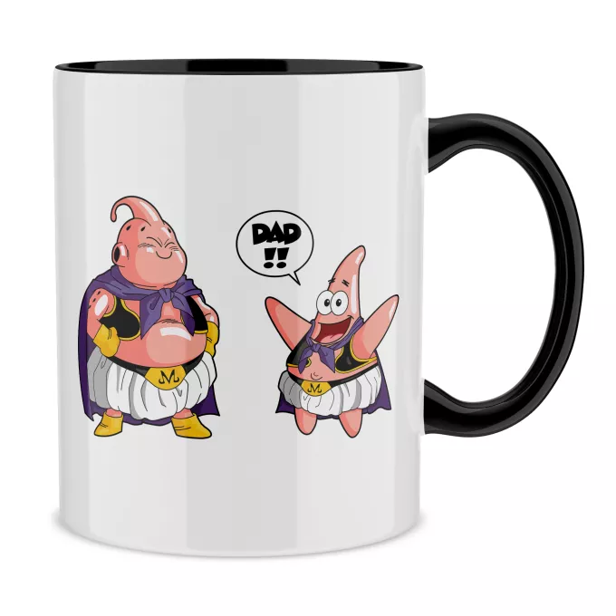 Mugs Parody of Dragon Ball Z - DBZ Majin Buu and Patrick Star