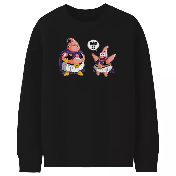 Kids Sweaters Parody of Dragon Ball Z - DBZ Majin Buu and Patrick Star