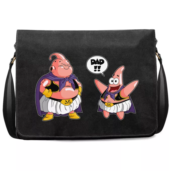 Premium Messenger Bag Parody of Dragon Ball Z - DBZ Majin Buu and Patrick Star