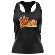 Pikachu Women's Tank Top “Pikachu, Ash and Kyubi” – Pokémon parody
