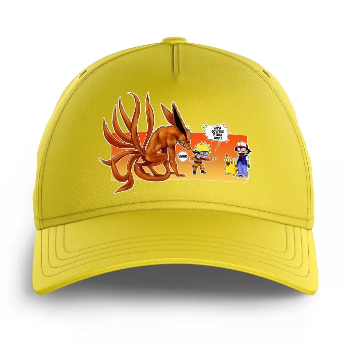 Kids Caps Parody of Pokémon Pikachu, Ash and Kyubi