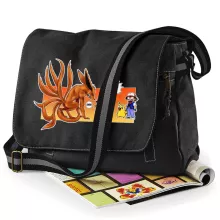 Pikachu Messenger Bag “Pikachu, Ash and Kyubi” – Pokémon parody