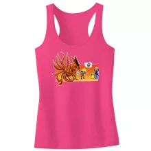 Pikachu Girls Kids Tank Top “Pikachu, Ash and Kyubi” – Pokémon parody