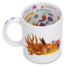 Pikachu Mug “Pikachu, Ash and Kyubi” – Pokémon parody