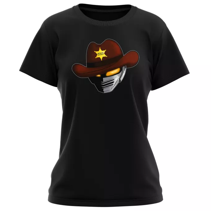T-shirts de mulher Paródia Uchuu Keiji Gavan