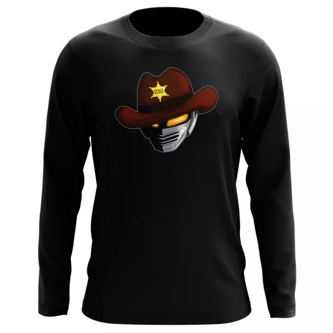 T-Shirts de manga comprida Paródia Uchuu Keiji Gavan