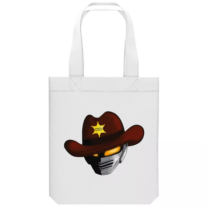 Saco (Tote Bag) de algodão orgânico Paródia Uchuu Keiji Gavan