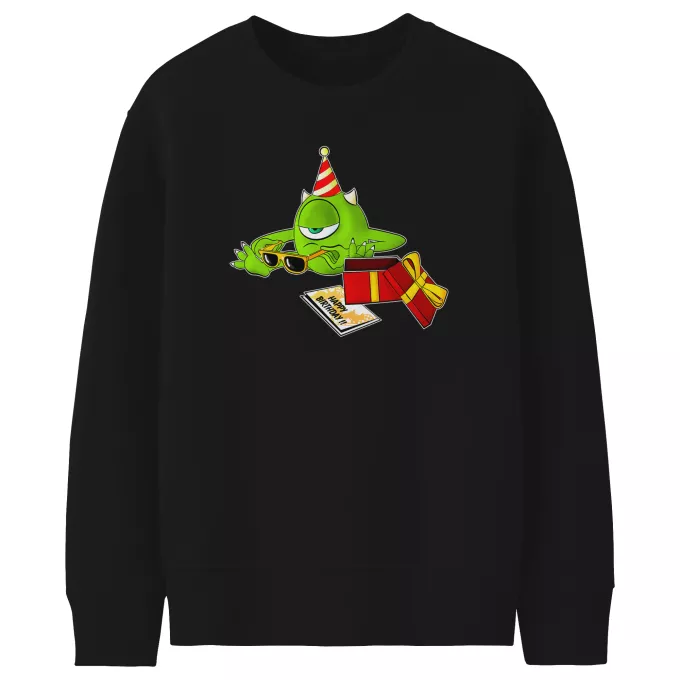 Kinder Sweatshirt Parodie auf Die Monster AG Mike Wazowski