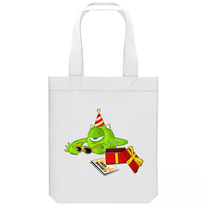 Bolsa (Tote Bag) de algodón orgánico Parodia Monsters Inc Mike Wazowski
