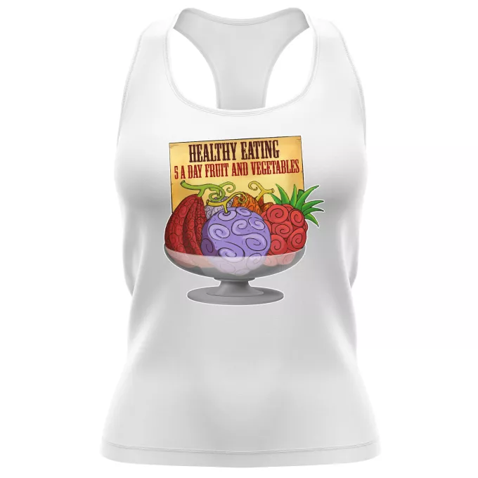 Women's Tank Top Parody of One Piece Devil Fruits - Gum-Gum Fruit
