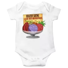 Devil Fruits Baby Bodysuit “Gum-Gum Fruit” – One Piece parody