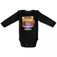 Devil Fruits Long sleeve Baby Bodysuit “Gum-Gum Fruit” – One Piece parody
