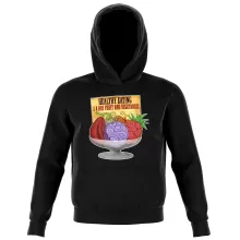 Devil Fruits Kids Hoodie “Gum-Gum Fruit” – One Piece parody