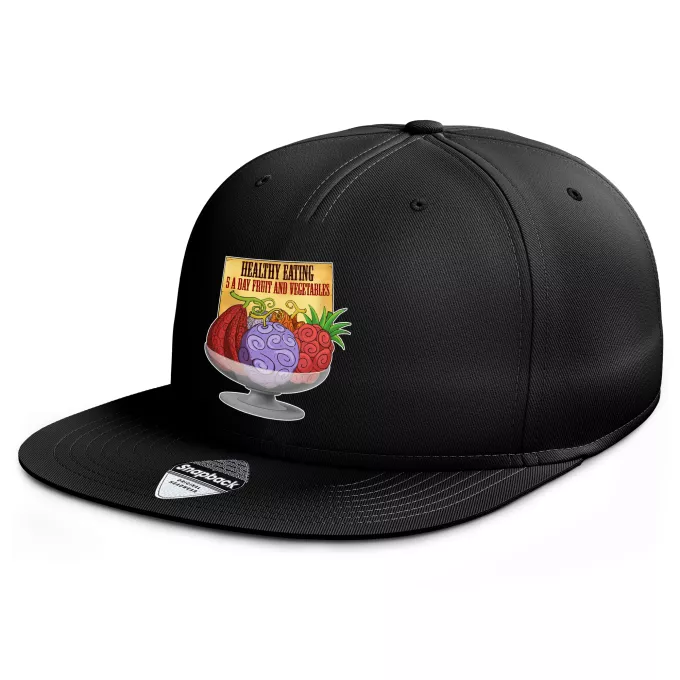 Flat Peak Cap Parody of One Piece Devil Fruits - Gum-Gum Fruit