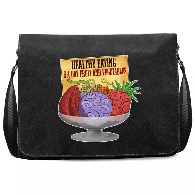 Premium Messenger Bag Parody of One Piece Devil Fruits - Gum-Gum Fruit