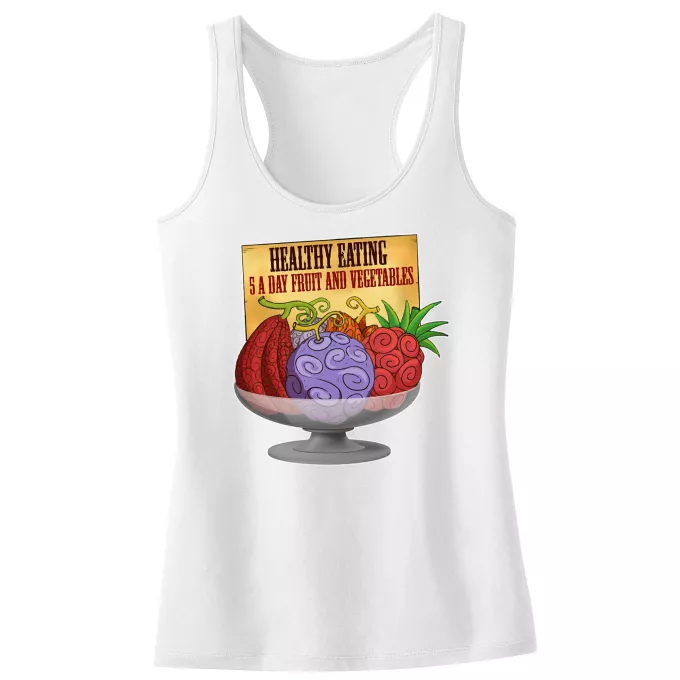 Girls Kids Tank Top Parody of One Piece Devil Fruits - Gum-Gum Fruit