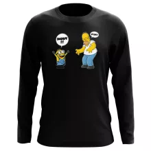 Homer Simpson Lange Mouwen T-Shirts “Homer Simpson en Minion” – Minions parodie