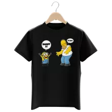 Homer Simpson Kinderjongen T-shirt “Homer Simpson en Minion” – Minions parodie