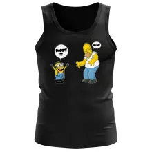 Homer Simpson Tank Top “Homer Simpson and the Minions” – Minions parody