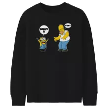 Homer Simpson Truien voor kinderen “Homer Simpson en Minion” – Minions parodie