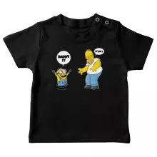Homer Simpson Baby's T-shirt “Homer Simpson and the Minions” – Minions parody