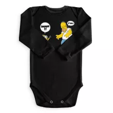 Homer Simpson Long sleeve Baby Bodysuit “Homer Simpson and the Minions” – Minions parody