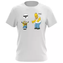 Homer Simpson T-shirt “Homer Simpson en Minion” – Minions parodie