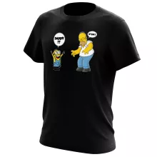 Maglietta Homer Simpson “Homer Simpson e i Minions” – Parodia dei Minions