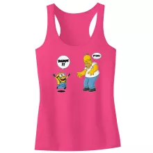 Homer Simpson Kinderen Meisjes Tank Top “Homer Simpson en Minion” – Minions parodie