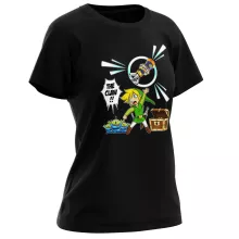 Link Women T-shirt “Link and the Aliens” – Zelda parody