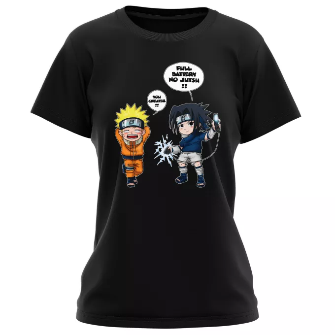 Women T-shirts Parody of Naruto Sasuke
