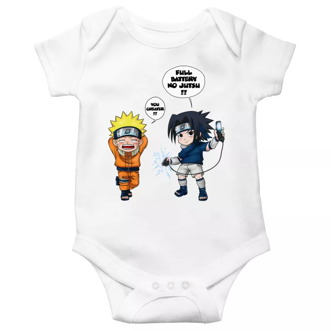 Short sleeve Baby Bodysuits Parody of Naruto Sasuke