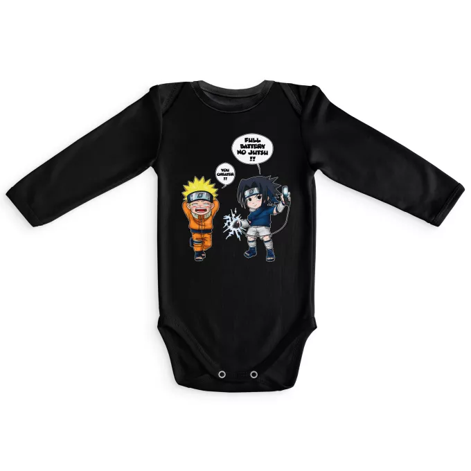 Long sleeve Baby Bodysuits Parody of Naruto Sasuke