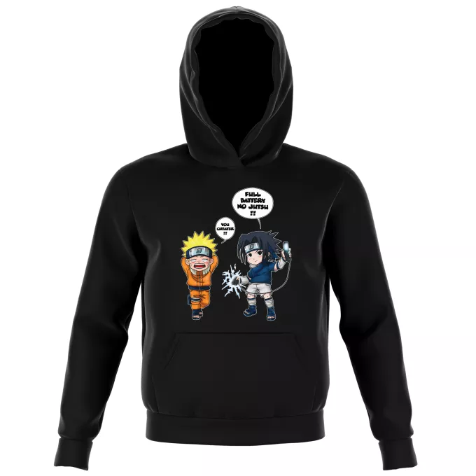 Kids Hooded Sweatshirts Parody of Naruto Sasuke