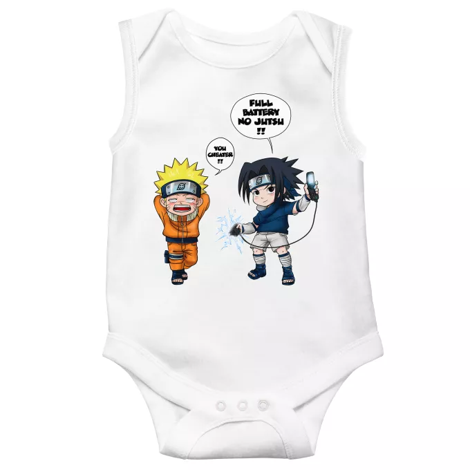 Sleeveless Baby Bodysuits Parody of Naruto Sasuke