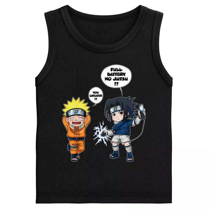 Boys Kids Tank Tops Parody of Naruto Sasuke