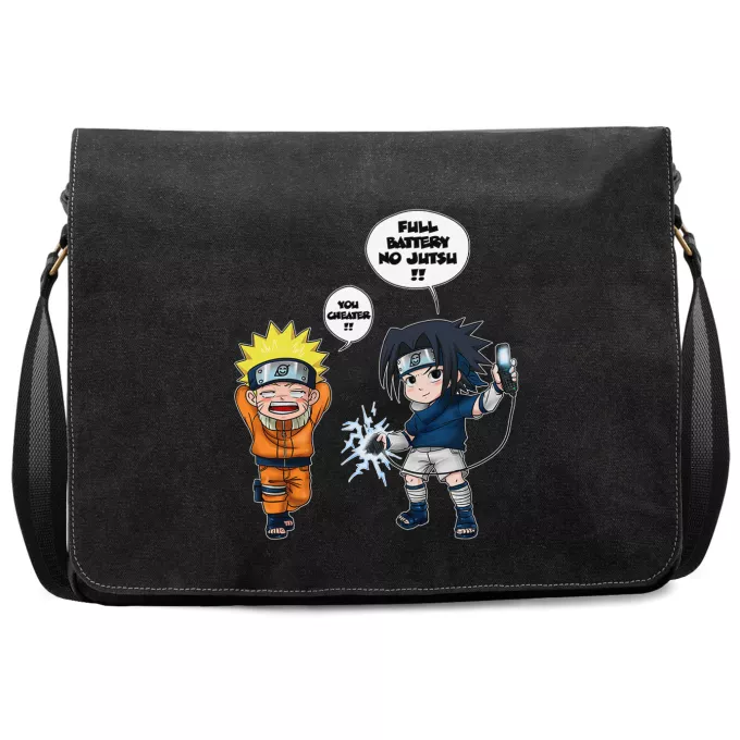 Premium Messenger Bag Parody of Naruto Sasuke