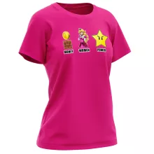 Mario Women T-shirt “Women, Money and Power” – Super Mario parody