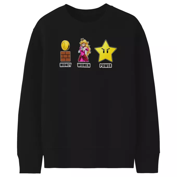 Sudaderas Niños Parodia Super Mario Mario - Women, Money and Power