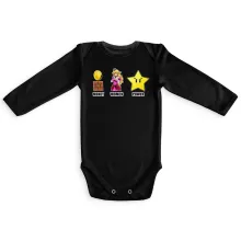 Long sleeve Baby Bodysuits Video Games Parodies