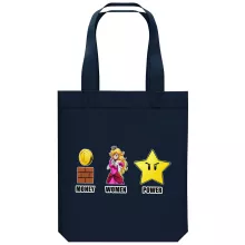 Borsa Tote Bag in cotone organico Videogiochi Parodie