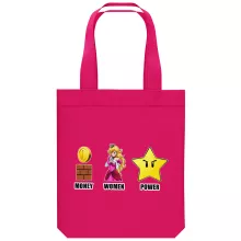 Organic Cotton Tote Bag Video Games Parodies