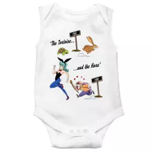 Kame Sennin Sleeveless Baby Bodysuit “Kame Sennin and Bulma” – Dragon Ball parody