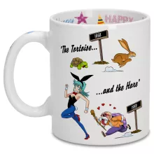 Kame Sennin Mug “Kame Sennin and Bulma” – Dragon Ball parody