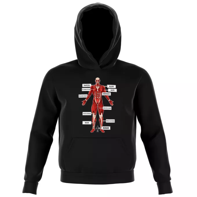 Kids Hooded Sweatshirts Parody of Attack on Titan The colossal Titan